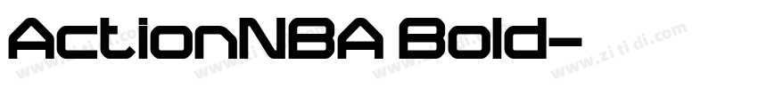 ActionNBA Bold字体转换